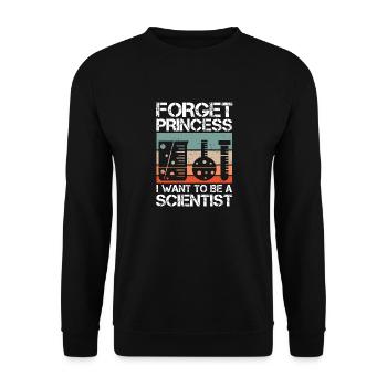 Oubliez princesse je veux un - Sweat-shirt Unisexe - noir - Devant - Alina (178cm) & Michal (187cm)