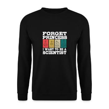 Oubliez princesse je veux un - Sweat-shirt Unisexe - noir - Devant - Alina (178cm) & Michal (187cm)