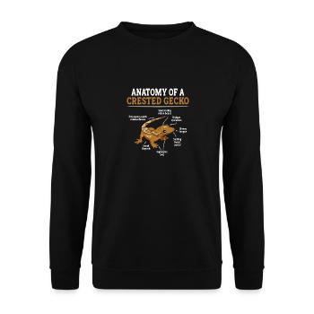 Lézard Gecko couronné Herpétologiste des reptiles - Sweat-shirt Unisexe - noir - Devant - Alina (178cm) & Michal (187cm)