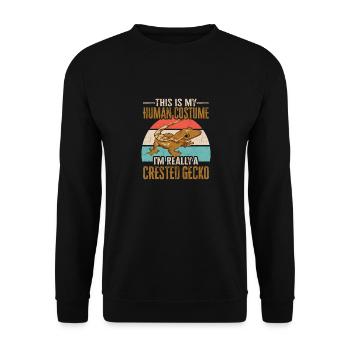 Lézard Gecko couronné Herpétologiste des reptiles - Sweat-shirt Unisexe - noir - Devant - Alina (178cm) & Michal (187cm)