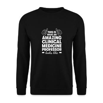 Incroyable professeur de médecine clinique - Sweat-shirt Unisexe - noir - Devant - Alina (178cm) & Michal (187cm)