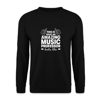 Professeur de musique incroyable - Sweat-shirt Unisexe - noir - Devant - Alina (178cm) & Michal (187cm)