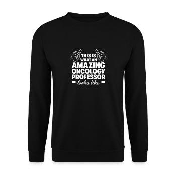Incroyable professeur d’oncologie - Sweat-shirt Unisexe - noir - Devant - Alina (178cm) & Michal (187cm)