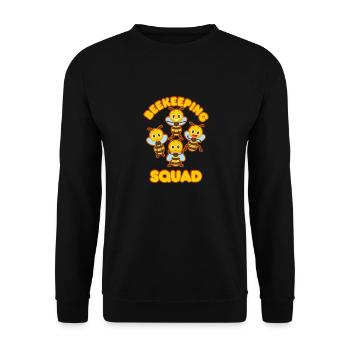 Beekeeper Squad Cute Bee Honey Nature Wildlife - Unisex Sweatshirt - black - Front - Alina (178cm) & Michal (187cm)