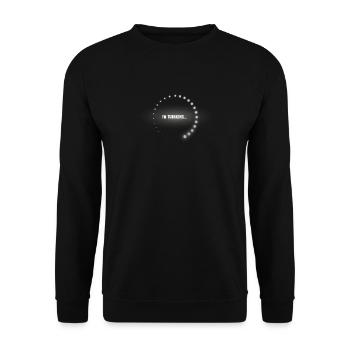 I'm thinking of a download - Unisex Sweatshirt - black - Front - Alina (178cm) & Michal (187cm)