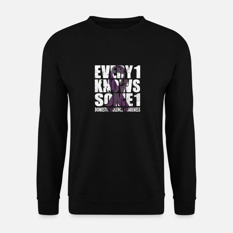 Domestic Violence #Every1KnowsSome1 - Unisex Sweatshirt - black