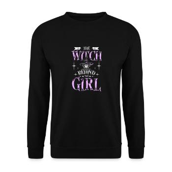 The witch behind the girl - Unisex Sweatshirt - black - Front - Alina (178cm) & Michal (187cm)