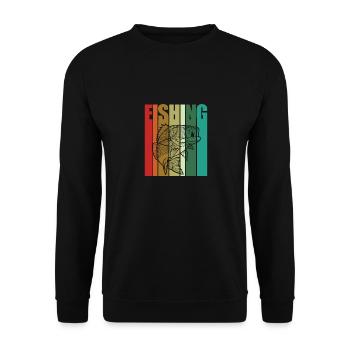 Idée cadeau pêcheur pêcheur - Sweat-shirt Unisexe - noir - Devant - Alina (178cm) & Michal (187cm)