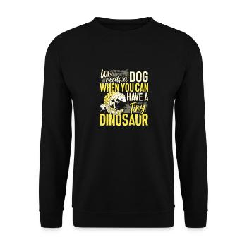 Leopardgecko Eidechse Reptilien Herpetologe - Unisex Pullover - Schwarz - Vorne - Alina (178cm) & Michal (187cm)