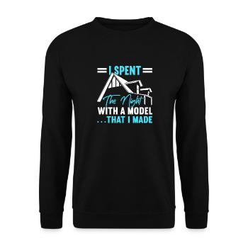 Architect Art Architecture Designer - Unisex Sweatshirt - black - Front - Alina (178cm) & Michal (187cm)