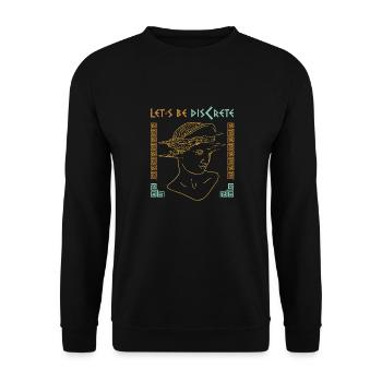 Antike Griechische Mythologie und Griechisches - Unisex Pullover - Schwarz - Vorne - Alina (178cm) & Michal (187cm)