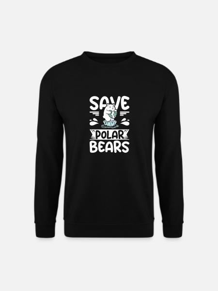 Save polar bears - Unisex Sweatshirt - black