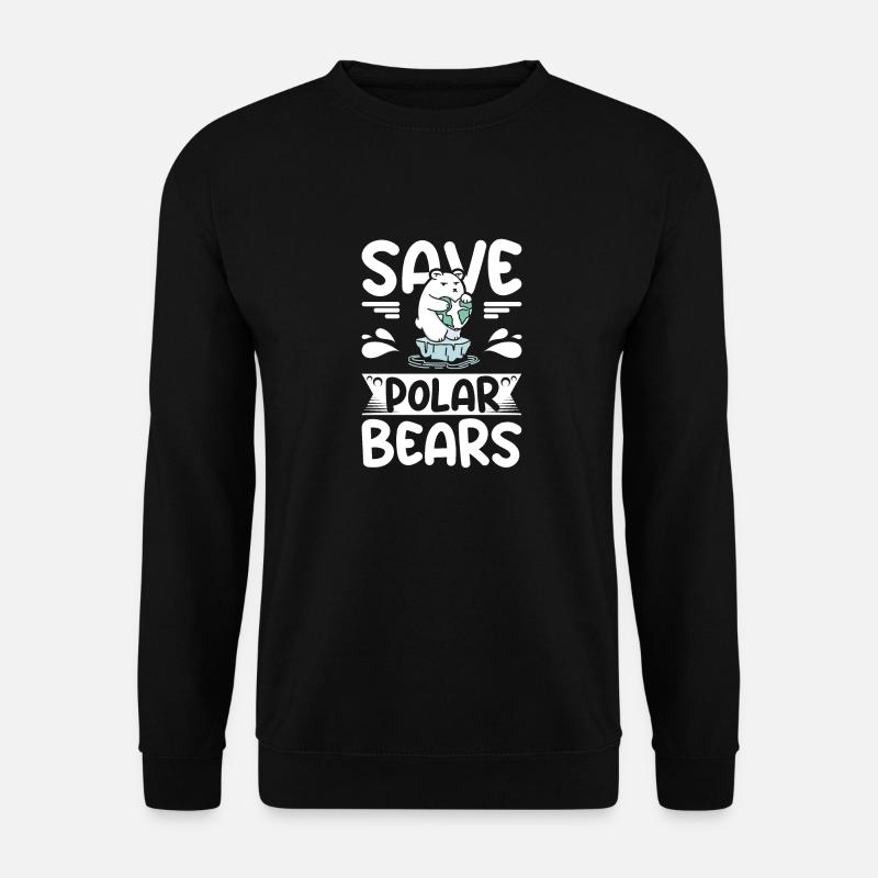 Save polar bears - Unisex Sweatshirt - black