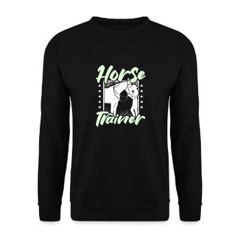 Horse trainer - Unisex Pullover - Schwarz - Vorne - Alina (178cm) & Michal (187cm)