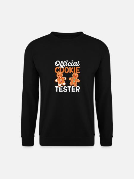Offizieller Plätzchentester Weihnachtsbäckerei - Unisex Pullover - Schwarz