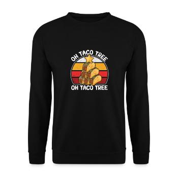 Weihnachten Pyjamas Xmas Mexikanisches Essen - Unisex Pullover - Schwarz - Vorne - Alina (178cm) & Michal (187cm)