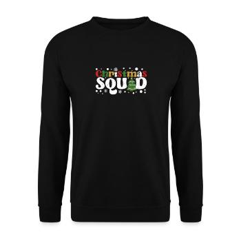 Weihnachten Kader Weihnachtsmann Familie Matching - Unisex Pullover - Schwarz - Vorne - Alina (178cm) & Michal (187cm)