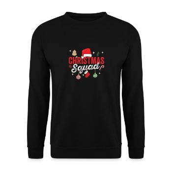 Famille du Père Noël Assorti Pyjamas PJ de Noël - Sweat-shirt Unisexe - noir - Devant - Alina (178cm) & Michal (187cm)