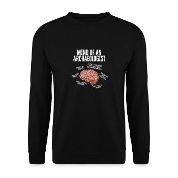 Archaeology Gift Archaeologist - Unisex Sweatshirt - black - Front - Alina (178cm) & Michal (187cm)