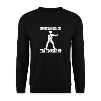 Hapkido Filles Judo Femme Arts Martiaux Aikido Karaté - Sweat-shirt Unisexe - noir - Devant - Alina (178cm) & Michal (187cm)