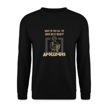Antike Griechisches Mythologie und Griechischer - Unisex Pullover - Schwarz - Vorne - Alina (178cm) & Michal (187cm)