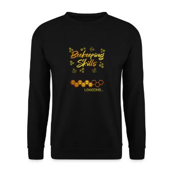 Compétences apicoles Chargement de compétences - Sweat-shirt Unisexe - noir - Devant - Alina (178cm) & Michal (187cm)
