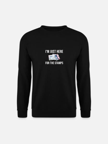 Samle frimerker Samlerordtak - Genser unisex - svart