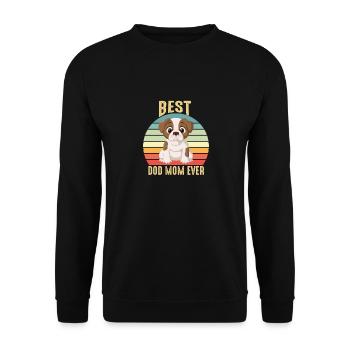 Meilleure maman en fourrure de tous les temps pour les femmes Chat Maman ou Chien Mère - Sweat-shirt Unisexe - noir - Devant - Alina (178cm) & Michal (187cm)