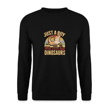 Bartagame Eidechse Reptil Herpetologe - Unisex Pullover - Schwarz - Vorne - Alina (178cm) & Michal (187cm)
