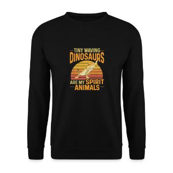 Lézard dragon barbu Herpétologiste des reptiles - Sweat-shirt Unisexe - noir - Devant - Alina (178cm) & Michal (187cm)