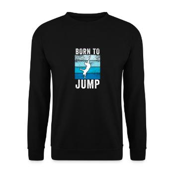 Bungee Jumping - Unisex Pullover - Schwarz - Vorne - Alina (178cm) & Michal (187cm)