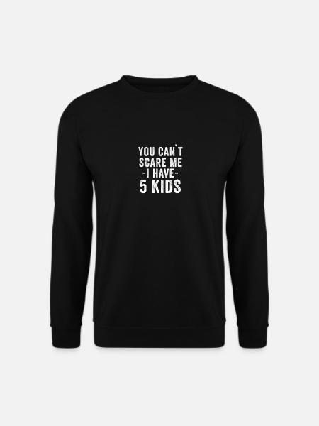 5 Kinder Geschenk Mama Papa Eltern Fünf Kinder - Unisex Pullover - Schwarz
