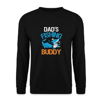 Fathers Fishing Buddy Father And Son Fishing Trip - Unisex Sweatshirt - black - Front - Alina (178cm) & Michal (187cm)
