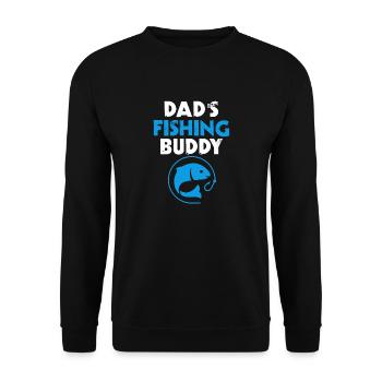 Fathers Fishing Buddy Father And Son Fishing Trip - Unisex Sweatshirt - black - Front - Alina (178cm) & Michal (187cm)
