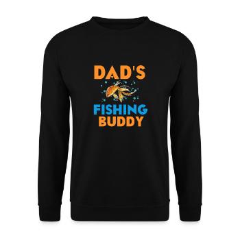 Fathers Fishing Buddy Father And Son Fishing Trip - Unisex Sweatshirt - black - Front - Alina (178cm) & Michal (187cm)