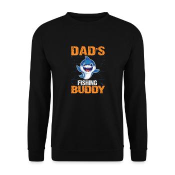 Fathers Fishing Buddy Father And Son Fishing Trip - Unisex Sweatshirt - black - Front - Alina (178cm) & Michal (187cm)