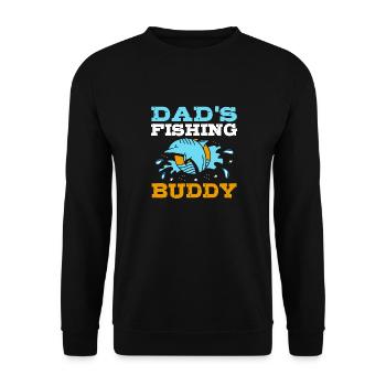 Fathers Fishing Buddy Father And Son Fishing Trip - Unisex Sweatshirt - black - Front - Alina (178cm) & Michal (187cm)