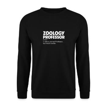 Zoology Professor - Unisex Sweatshirt - black - Front - Alina (178cm) & Michal (187cm)