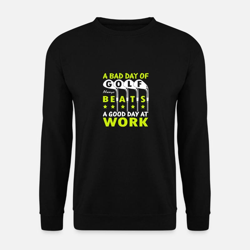 golf beats work - Unisex Pullover - Schwarz