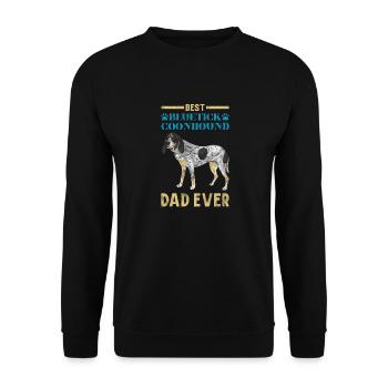 Bluetick Coonhound Gift Funny Saying - Unisex Sweatshirt - black - Front - Alina (178cm) & Michal (187cm)