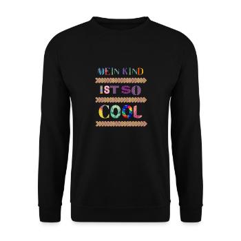 Ist so super, wenn man das coolste Kind der Welt - Unisex Pullover - Schwarz - Vorne - Alina (178cm) & Michal (187cm)