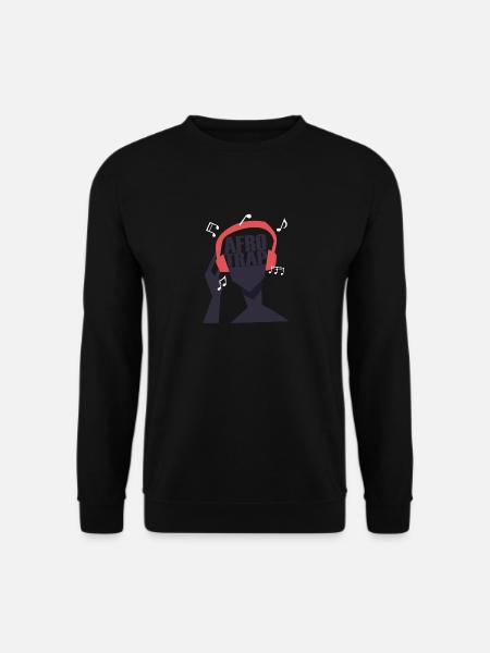 My heart beats for Afrotrap - Unisex Sweatshirt - black
