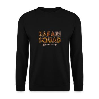Safari Squad African Family Holiday Summer Trip - Unisex Sweatshirt - black - Front - Alina (178cm) & Michal (187cm)