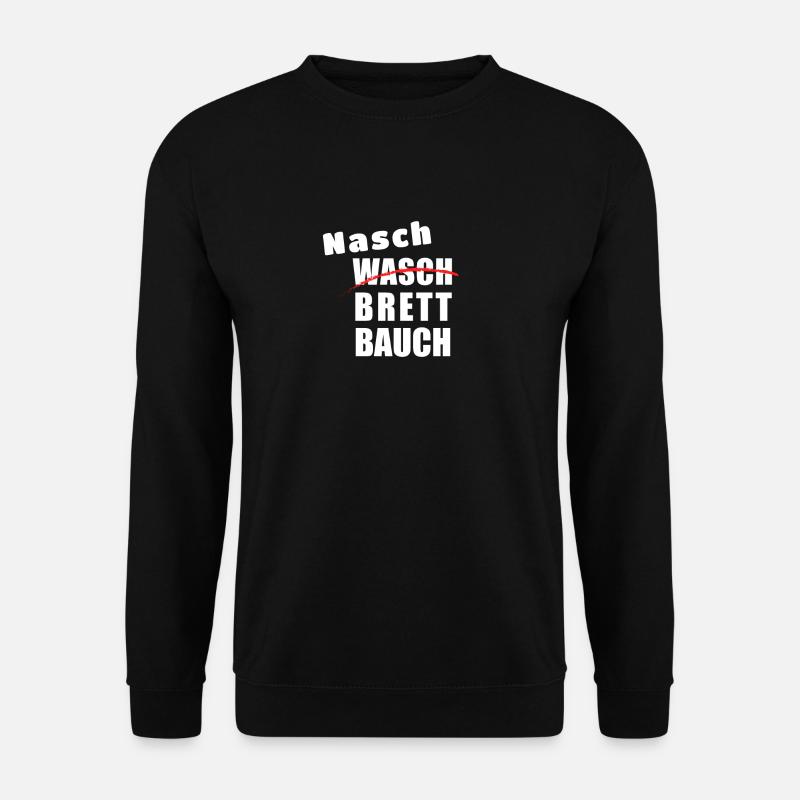 Naschbrettbauch | One-Pack Nasch-Katze - Unisex Pullover - Schwarz