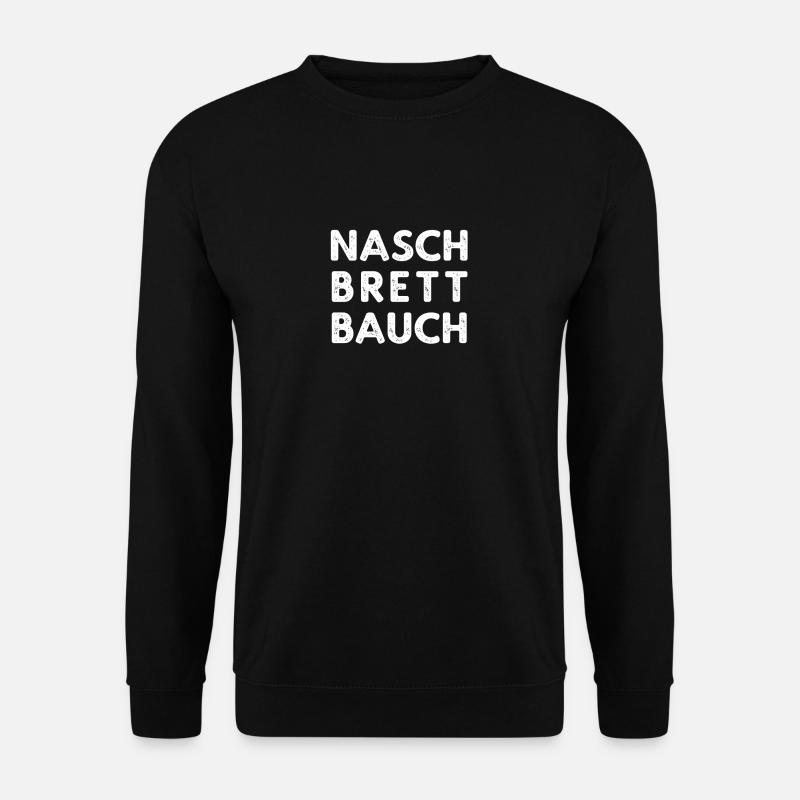 Naschbrettbauch | One-Pack Nasch-Katze - Unisex Pullover - Schwarz