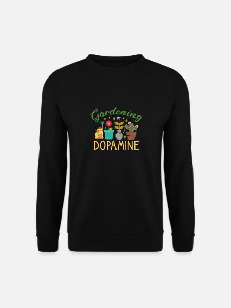 Gartenarbeit Ist Meine Dopamin-Gartengrünpflanze - Unisex Pullover - Schwarz
