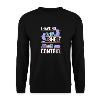 Les amateurs de livres de chats lisent des livres - Sweat-shirt Unisexe - noir - Devant - Alina (178cm) & Michal (187cm)