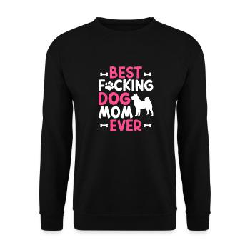 Akita Inu américain - Sweat-shirt Unisexe - noir - Devant - Alina (178cm) & Michal (187cm)
