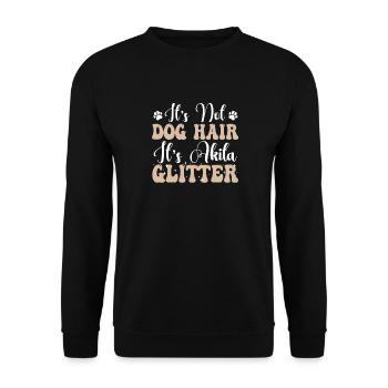 Akita Inu américain - Sweat-shirt Unisexe - noir - Devant - Alina (178cm) & Michal (187cm)