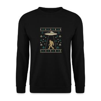 Casquette de Père Noël Bigfoot Alien Ufo Sasquatch - Sweat-shirt Unisexe - noir - Devant - Alina (178cm) & Michal (187cm)